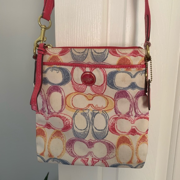 Coach crossbody colorful C purse - Picture 1 of 2